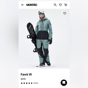 Montec Ski Bibs and Ski Jacket